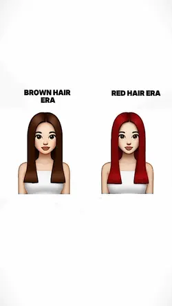 brown x red hair era