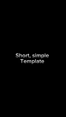 Short, simple Edit