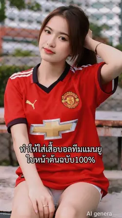 ใส่เสื้อบอลแมนยู