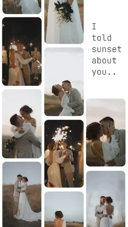 wedding collage