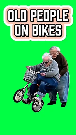 OLD PEOPLE ON BIKES