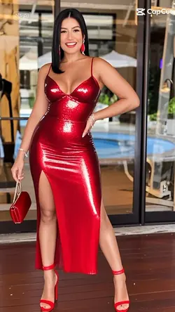 vestido vermelho IA 