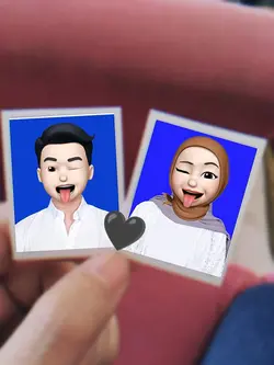 pas foto latar biru