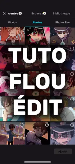 TUTO FLOU EDIT 
