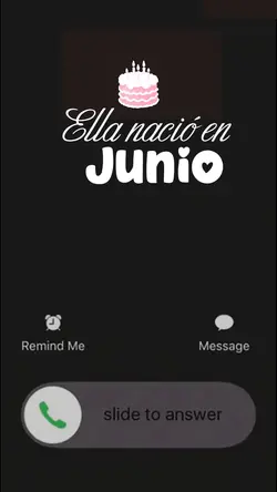 Ella nació en junio