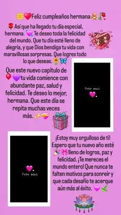Cumpleaños hermana 
