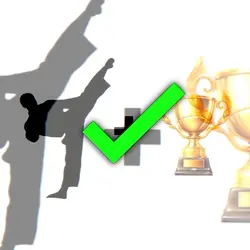 karate + trophy