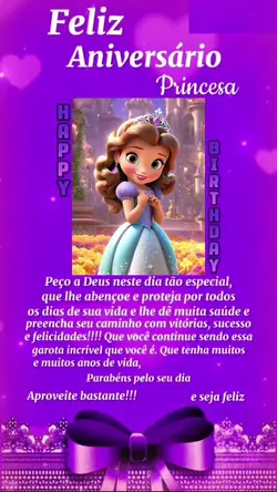 parabéns princesa 