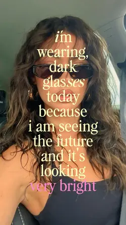dark glasses