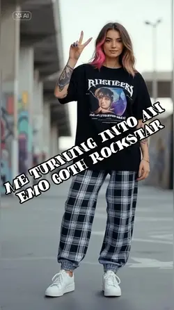 emo goth rockstar