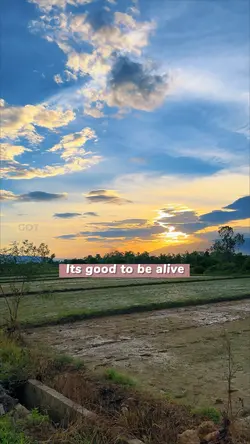 Its good to be alive