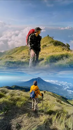 2 foto terpisah