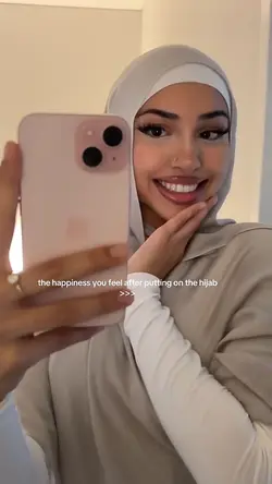 putting on the hijab