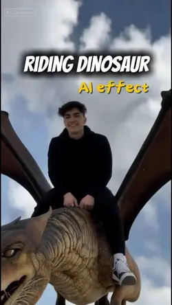 Riding dinosaur 🦕 