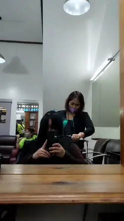Rebonded hair 