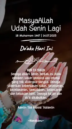 MasyaAllah Senin