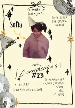 Invitación cumple🎂