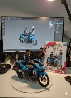 foto miniatur motor