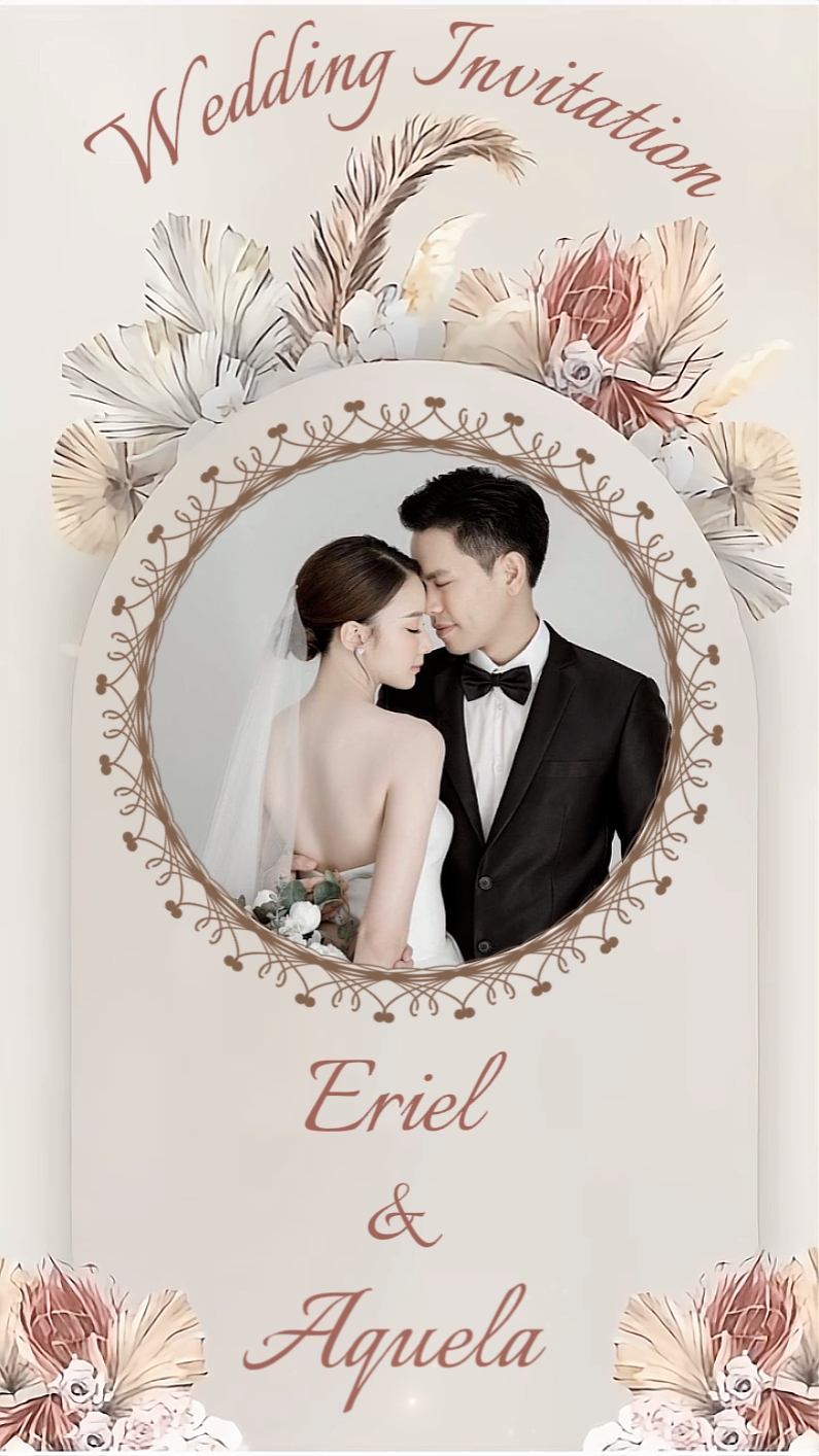 Tarjeta De Invitación De Matrimonio Con - Pippit, image size:795x1414