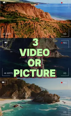 3 video or picture 