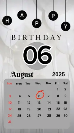 birthday 06 August