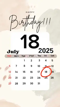 birthday 18 July 