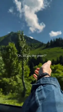 so you like green?