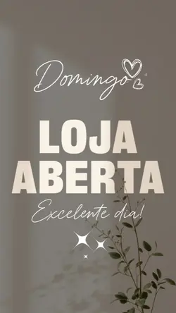 Loja aberta Domingo
