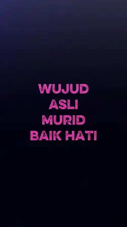 wujud asli murid 