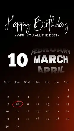 BIRTHDAY MARCH 10