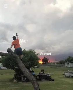 me whenever sunset