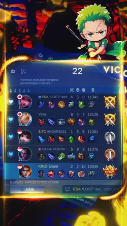 hasil pertandinganML