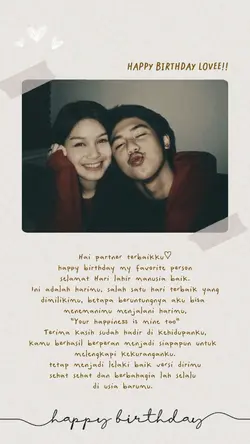 birthday to my love