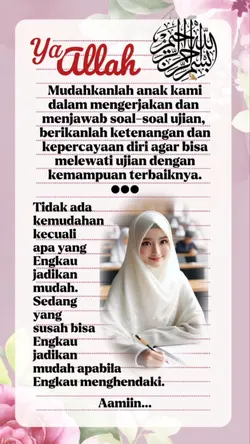 doa untuk anak ujian