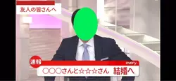 結婚報告テンプレート 📺顔ハメ有り