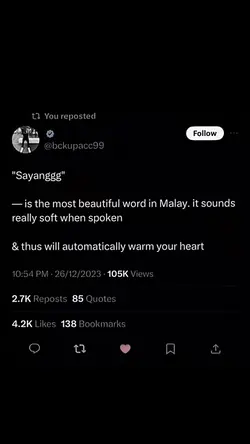 sayang 💋