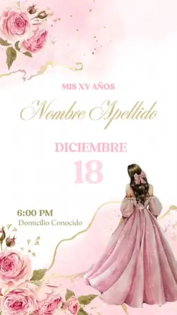 Invitación mis XV 