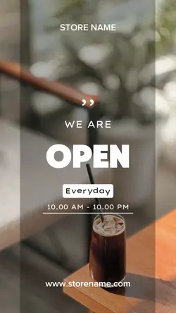 WE ARE OPEN