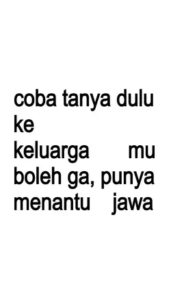 punya menantu jawa