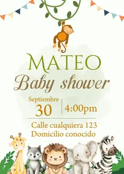 Baby shower niño