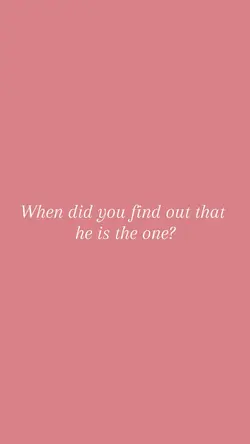He is the one?
