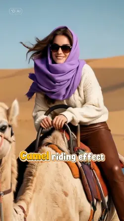camel riding effect 