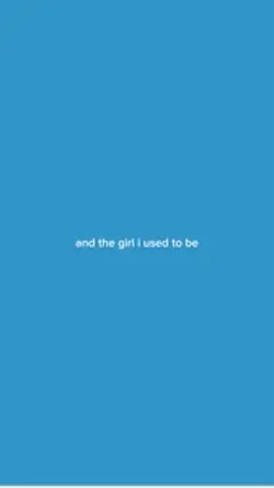 girl I used to be