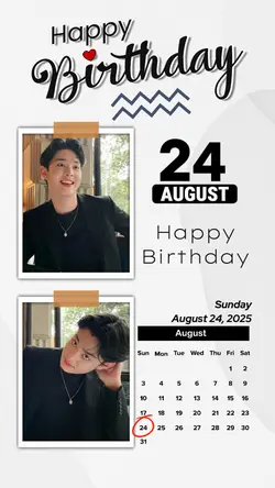 24 AUGUST BIRTHDAY