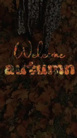 Welcome autumn