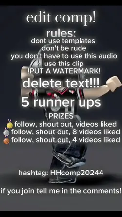 hosting an edit comp