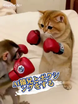 AI猿兄とボクシングをする