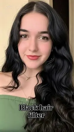 Black hair filter 