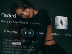 FADED 3D LYRICS 