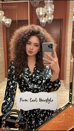Perm Curl Hairstyle